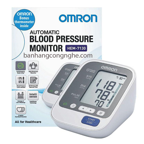 máy đo huyết áp cổ tay Omron Hem 7130