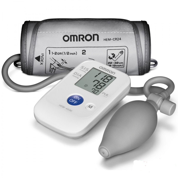 Máy đo huyết áp bắp tay bán tự động Omron Hem 4030